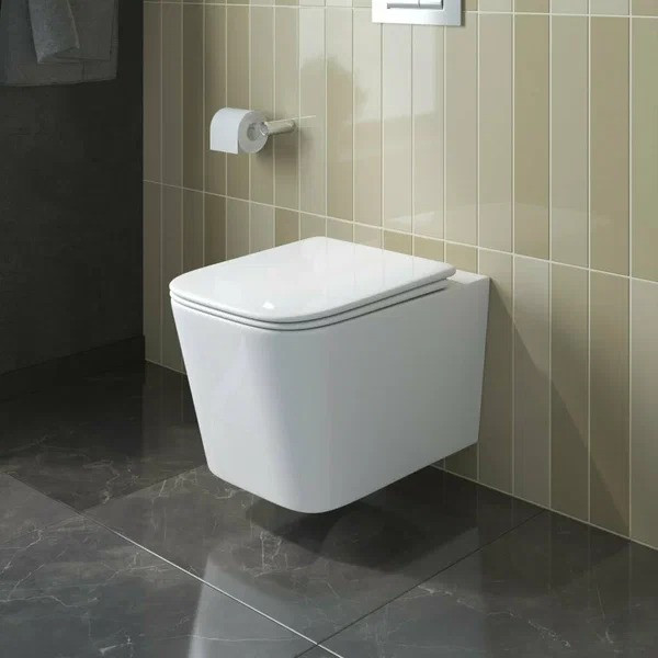 Унитаз подвесной BelBagno Due безободковый (BB5171CH-TOR/SC)