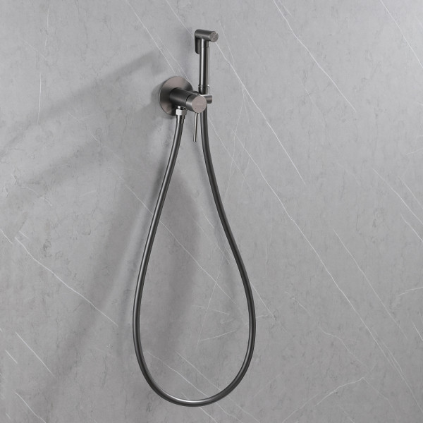 Смеситель с гигиеническим душем Abber Wasser Kreis никель (AF8125NG)