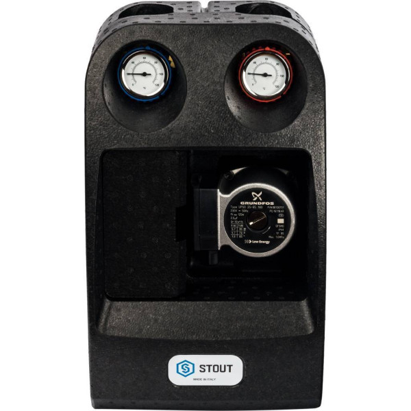 Насосная группа Stout 1" (с 3-х ходовым приводным смесителем, с насосом Grundfos UPSO 25-65) (SDG-0007-002502) Насосная группа Stout 1" (с 3-х ходовым приводным смесителем, с насосом Grundfos UPSO 25-65) (SDG-0007-002502)