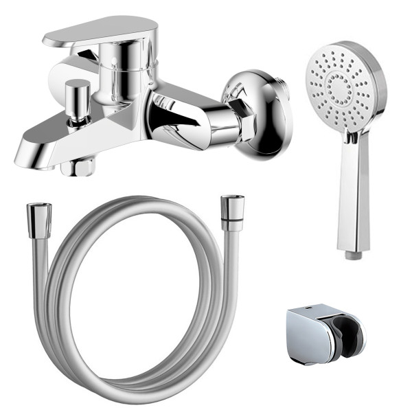 Смеситель для ванны и душа Azario Castelo хром (AZ-VJC238274C) Смеситель для ванны и душа Azario Castelo хром (AZ-VJC238274C)