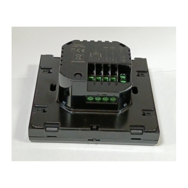 Термостат сенсорный программируемый комнатный Vieir (220В, черный) (VR406-C) Термостат сенсорный программируемый комнатный Vieir (220В, черный) (VR406-C)