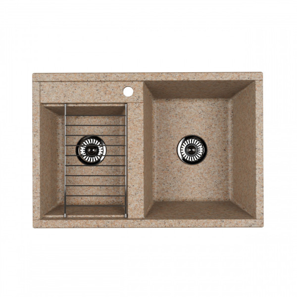 Мойка для кухни врезная Aquaton Делия 78 520x780x218 песочный (1.A723.1.32D.E22.0) Мойка для кухни врезная Aquaton Делия 78 520x780x218 песочный (1.A723.1.32D.E22.0)