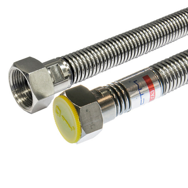 Подводка для газа сильфонная 3/4" ВВ 400 мм. (нерж.сталь) СТМ (CGHF3404) Подводка для газа сильфонная 3/4" ВВ 400 мм. (нерж.сталь) СТМ (CGHF3404)