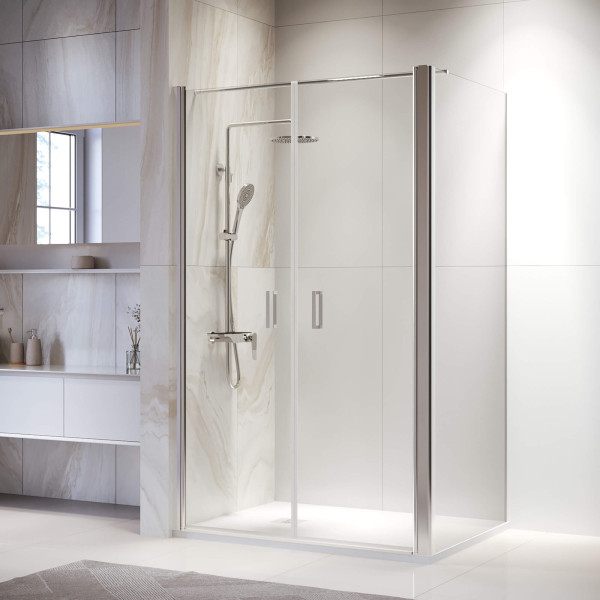 Душевой уголок RGW PA-144 (PA-104+Z-050-2+O-104) 800x900 стекло прозрачное, профиль хром (060814489-011)