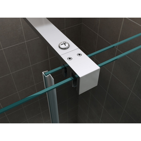 Душевая стенка Abber Komfort 120x200 стекло прозрачное, профиль хром (AG09120) Душевая стенка Abber Komfort 120x200 стекло прозрачное, профиль хром (AG09120)
