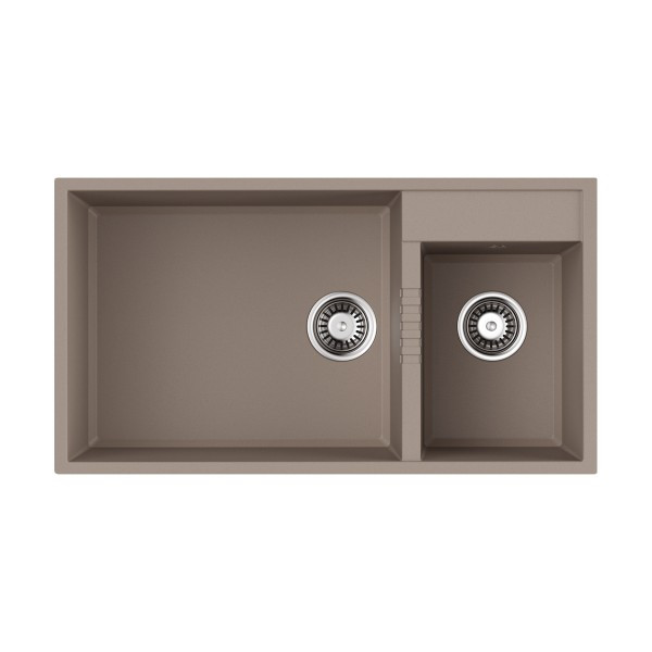 Мойка для кухни врезная Omoikiri Tedori 85-2-U-SA 850х465 бежевый (4993942) Мойка для кухни врезная Omoikiri Tedori 85-2-U-SA 850х465 бежевый (4993942)