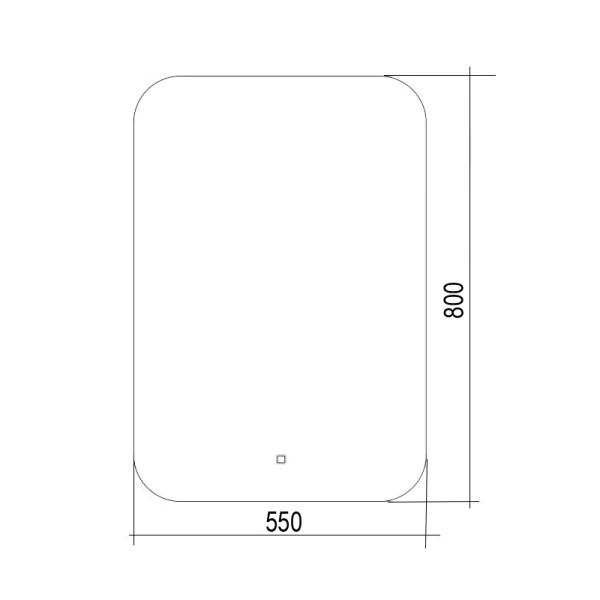 Зеркало Azario Паллада 550*800 c подсветкой и диммером, сенсор выкл (ФР-1538)