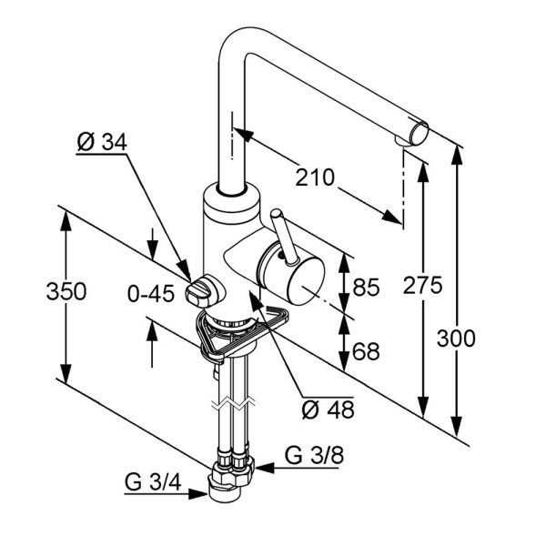 Смеситель для кухни Kludi L-INE (428160577) Смеситель для кухни Kludi L-INE (428160577)