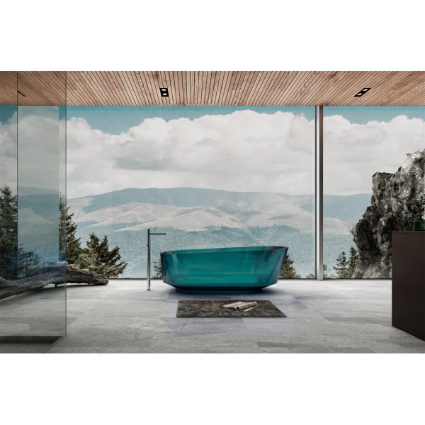 Ванна прозрачная Abber Kristall 170x80 бирюзовая (AT9706Aquamarin) Ванна прозрачная Abber Kristall 170x80 бирюзовая (AT9706Aquamarin)