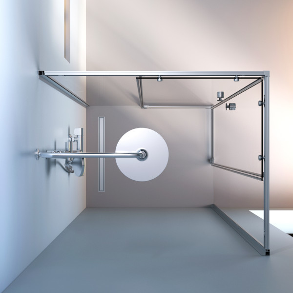 Душевой уголок AM.PM X-Joy 98x78x190 стекло прозрачное, профиль хром матовый (W94G-403-10080-MТ)