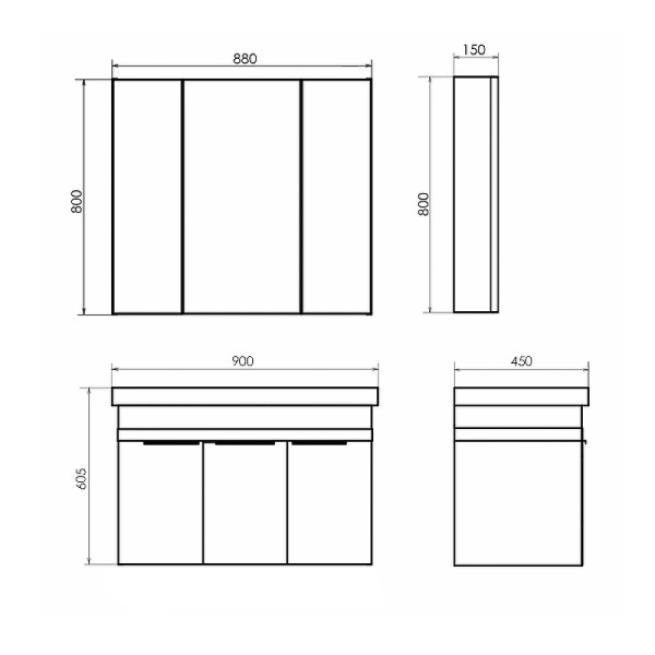 Тумба подвесная с раковиной Comforty Соло 900x150x800 дуб темно-коричневый (00-00010979) Тумба подвесная с раковиной Comforty Соло 900x150x800 дуб темно-коричневый (00-00010979)