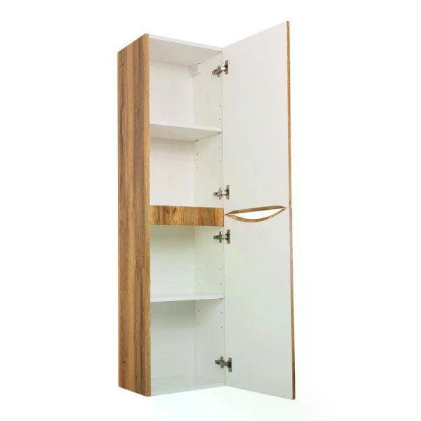 Шкаф подвесной Cezares Fly-Marino 400x300x1500 с двумя расп-ными дверцами с доводчиками с двумя полками правосторн Rovere Rustico (FLY-MARINO-1500-2A
