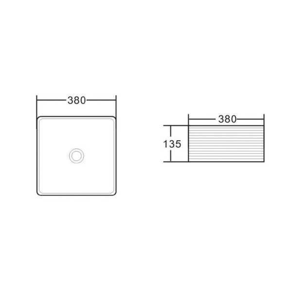 Раковина накладная BelBagno белая (BB1407) Раковина накладная BelBagno белая (BB1407)