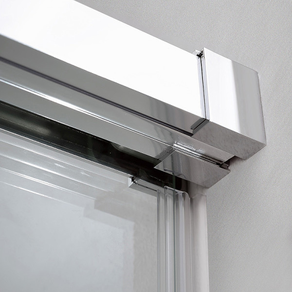 Душевой уголок Cezares Duet soft-m 130x90x195 стекло прозрачное, профиль хром (DUET SOFT-M-AH-1-130/90-C-Cr)