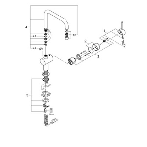 Смеситель для кухни Grohe Minta (32488000) Смеситель для кухни Grohe Minta (32488000)
