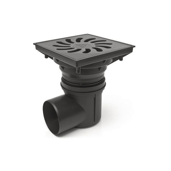 Трап канализационный MCH с боковым сливом и с воротником D110-250 пластик поплавок нептун