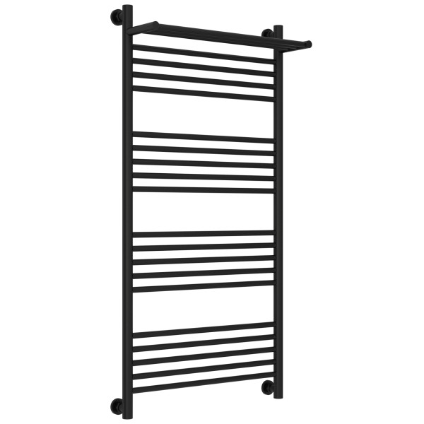 Полотенцесушитель водяной Сунержа Богема 1 П + Да 1200x600 матовый черный (31-0223-1260)