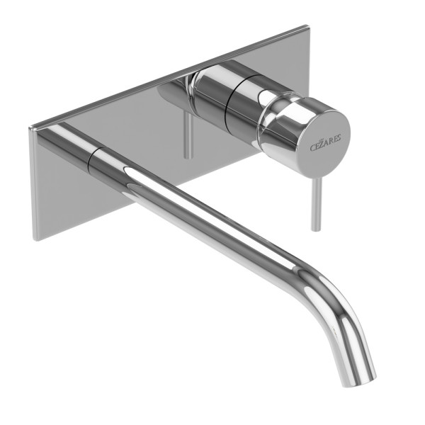 Смеситель для раковины встраиваемый Cezares Leaf хром (LEAF-BLI1-20-L-01-W0)
