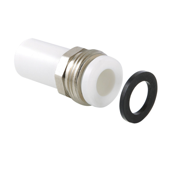 Патрубок PP-R под накидную гайку 20*3/4" VALTEC (белый) VTp.721.0.02005 Патрубок PP-R под накидную гайку 20*3/4" VALTEC (белый) VTp.721.0.02005