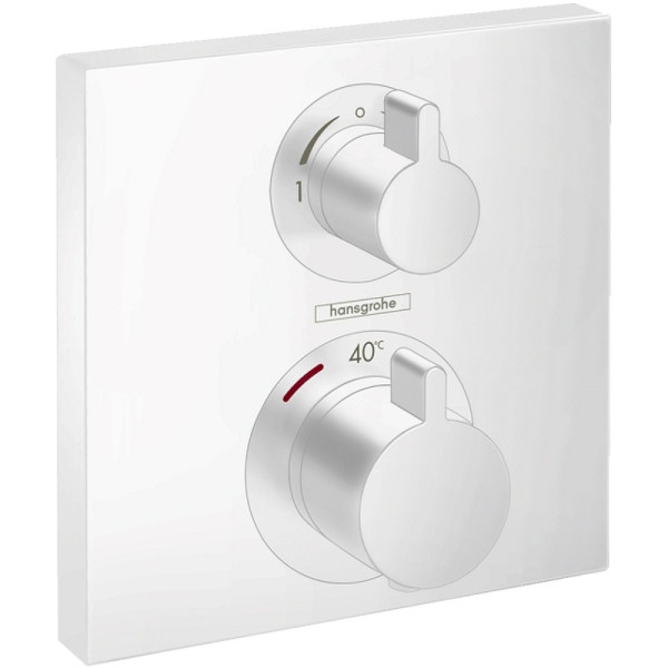 Смеситель для душа Hansgrohe Ecostat Square с термостатом белый (15714700) Смеситель для душа Hansgrohe Ecostat Square с термостатом белый (15714700)