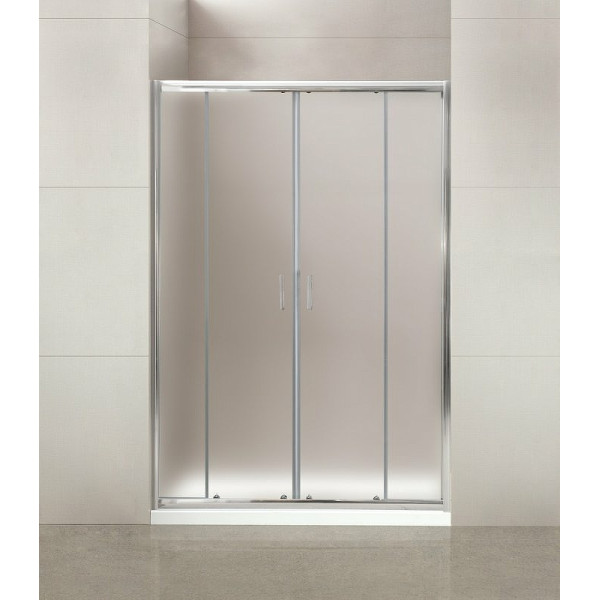 Душевая дверь BelBagno Uno-195 170x195 стекло рифленое, профиль хром (UNO-195-BF-2-170-P-Cr)