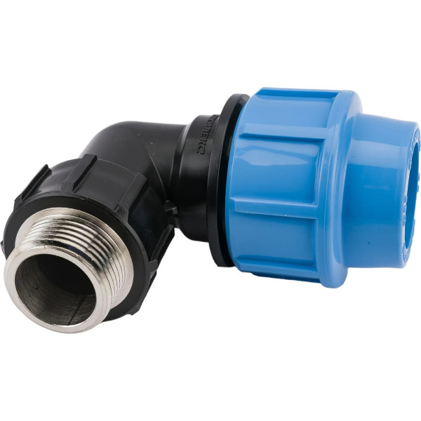 Соединение угловое 32x1"Н Джилекс Про для п/э трубы, PP, латунная втулка (9163)