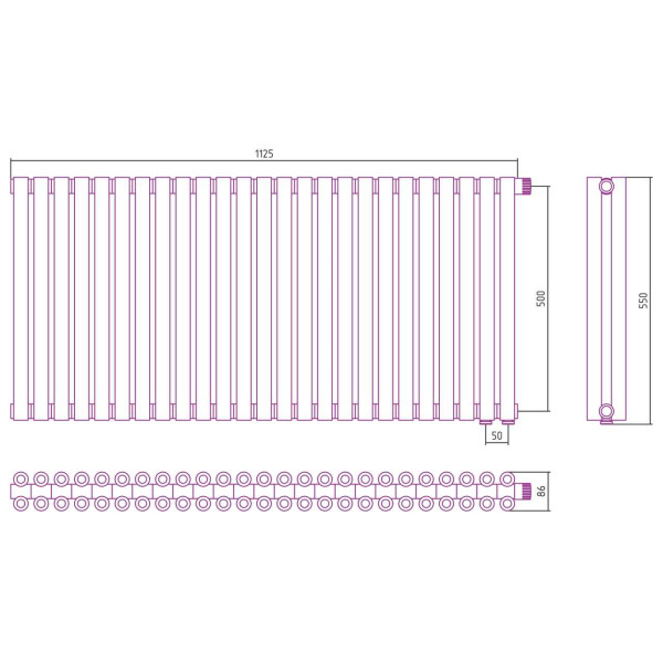 Дизайн-радиатор Сунержа Эстет-00 EU50 500*1125 25 секций хром (00-0322-5025) Дизайн-радиатор Сунержа Эстет-00 EU50 500*1125 25 секций хром (00-0322-5025)