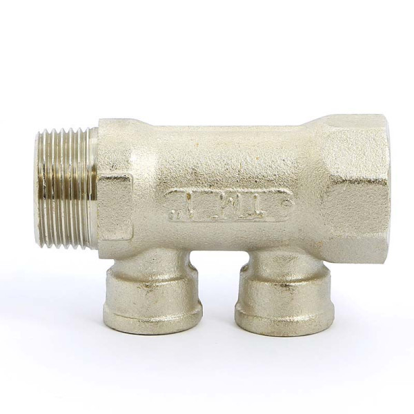 Коллектор "Tiemme" 2 отв. 1"x1/2"В (никель) (1910082) Коллектор "Tiemme" 2 отв. 1"x1/2"В (никель) (1910082)