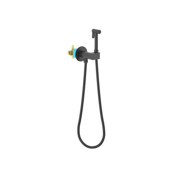 Смеситель с гигиеническим душем Aquatek Оберон черный матовый (AQ1024MB) Смеситель с гигиеническим душем Aquatek Оберон черный матовый (AQ1024MB)