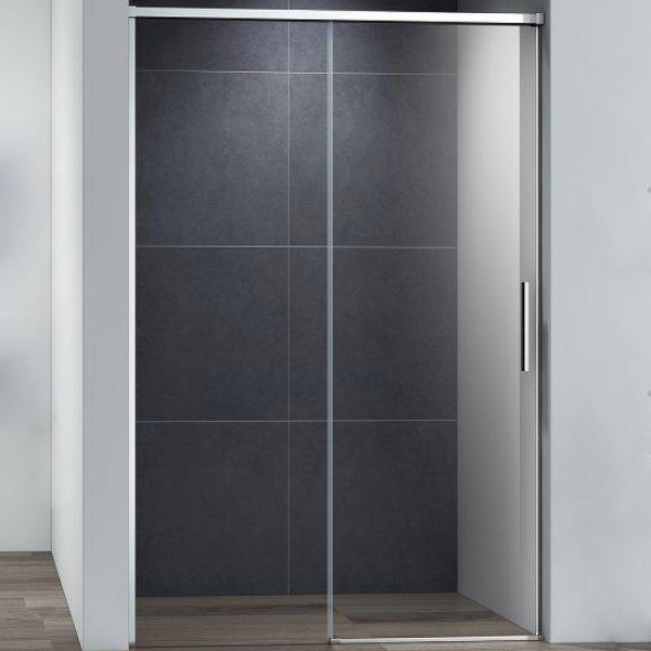 Душевая перегородка Cezares Duet soft-m 130x195 стекло прозрачное, профиль хром (DUET SOFT-M-BF-1-130-C-Cr)