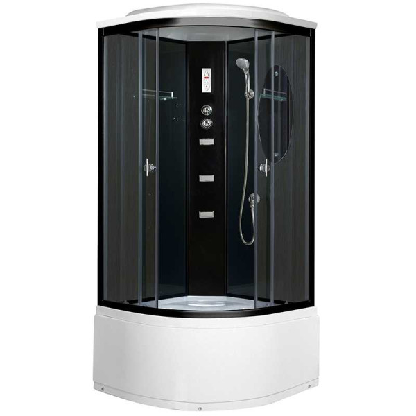 Душевая кабина Niagara с гидромассажем 850*850*2200 стекло тонированное, профиль черный (NG-211N) Душевая кабина Niagara с гидромассажем 850*850*2200 стекло тонированное, профиль черный (NG-211N)