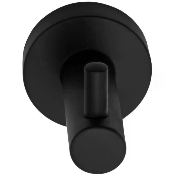 Крючок одинарный Rea 322210 Black mat черный матовый (REA-77023)