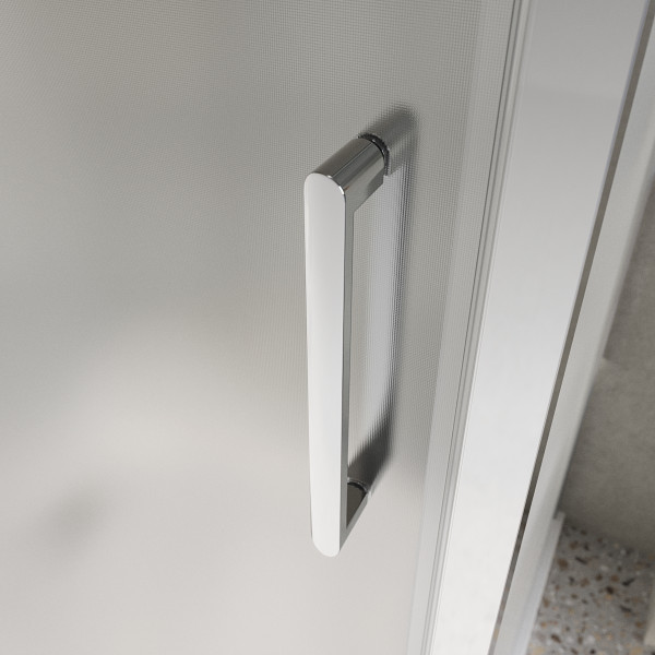 Душевой уголок BelBagno Luce 120x90x195 стекло матовое, профиль хром (LUCE-AH-1-120/90-P-Cr)