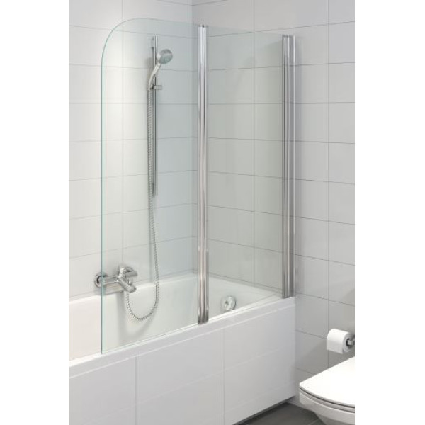 Шторка душевая на ванну Cersanit Easy 1150х1400 двойная, стекло прозрачное (P-PN-EASY*115-n)