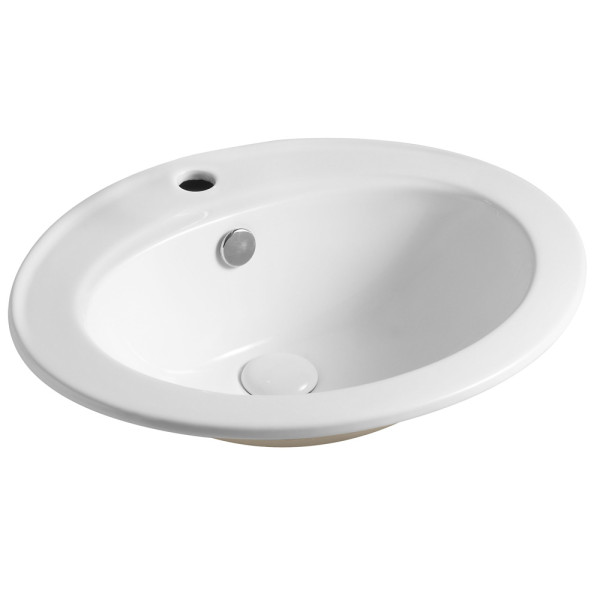 Раковина встраиваемая Azario Flora 56,5x18x47,5 белая (AZ-T808)