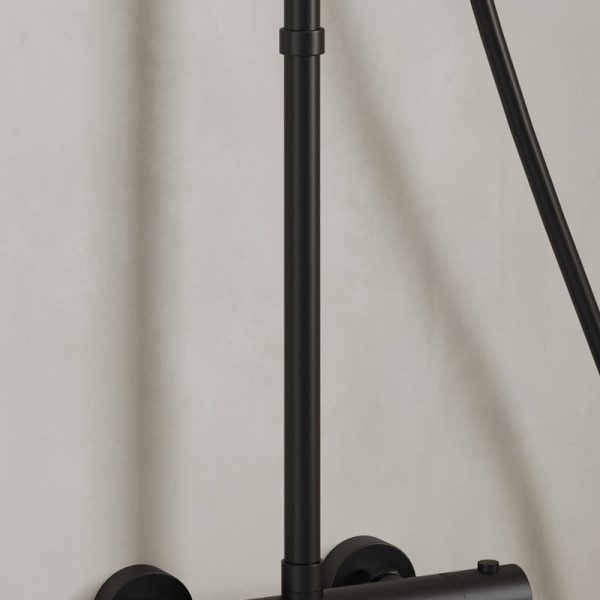 Удлинитель душевой штанги Milardo Ideal Spa 25x25x30 черный (ILS30BRM38)