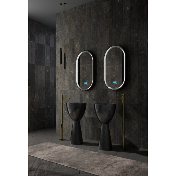 Раковина напольная Abber Karbon 450x450 черный (AK2003) Раковина напольная Abber Karbon 450x450 черный (AK2003)