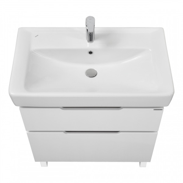 Тумба напольная Aquaton Дакота 745x455x640 белый, выбеленное дерево (1.A202.9.01D.AAY.0)