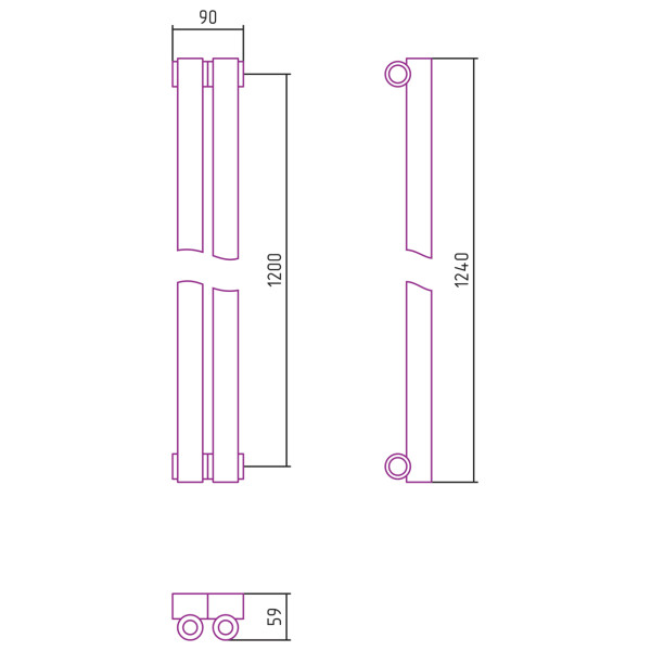 Дизайн-радиатор Сунержа Эстет-0 1200*90 2 секции белый (12-0331-1202) Дизайн-радиатор Сунержа Эстет-0 1200*90 2 секции белый (12-0331-1202)