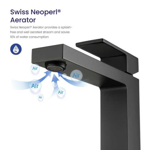 Смеситель для раковины Timo Selene черный, короткий излив (3061/03F) Смеситель для раковины Timo Selene черный, короткий излив (3061/03F)