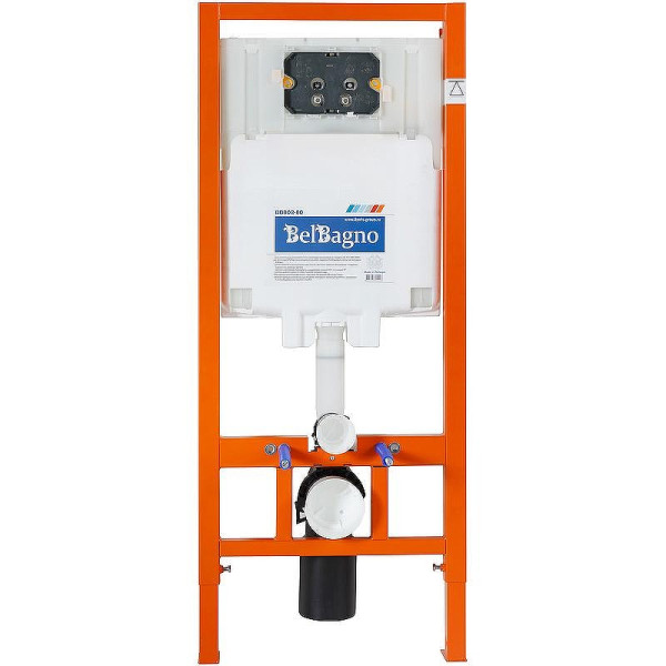 Инсталляция для унитаза с клавишей BelBagno черный (BB002-80/BB007-PR-NERO.M)