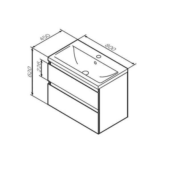 Тумба подвесная AM.PM X-Joy 80 (M85AFHX0802WG) Тумба подвесная AM.PM X-Joy 80 (M85AFHX0802WG)