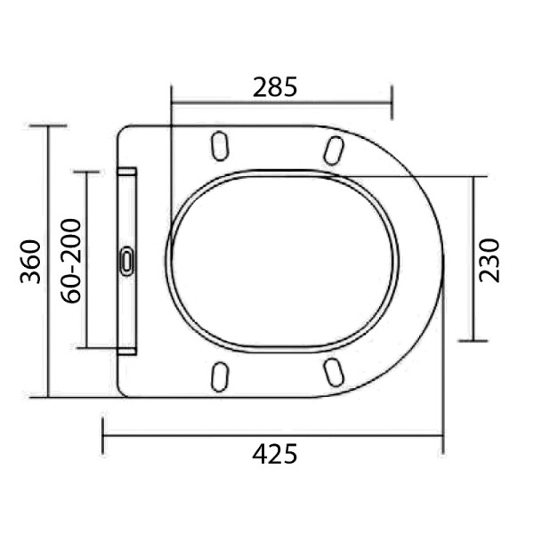 Чаша подвесного унитаза с сиденьем BelBagno Uno (BB3105CHR/SC)