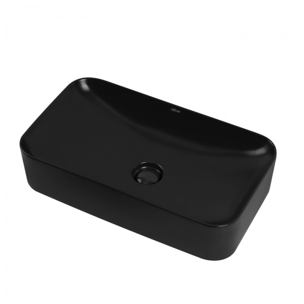 Раковина накладная Abber Rechteck 605x350 черный матовый (AC2204MB) Раковина накладная Abber Rechteck 605x350 черный матовый (AC2204MB)
