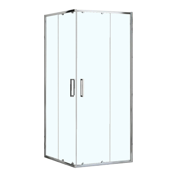 Душевой уголок Loranto Neo 90x90x190 стекло прозрачное, профиль серебро, без поддона (CS-21809)