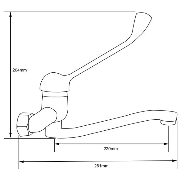 Смеситель для кухни Ex-promt Special хром (Ex133.3-10) Смеситель для кухни Ex-promt Special хром (Ex133.3-10)
