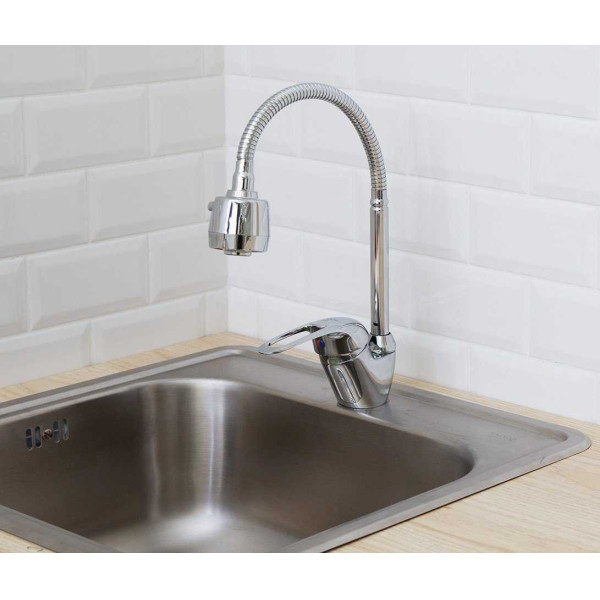 Смеситель для кухни Клевер Универсал хром (УН519)