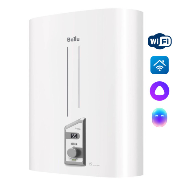 Водонагреватель накопительный Ballu BWH/S 30 Smart WiFi вертикальный/горизонтальный (BWH/S 30 Smart WiFi)