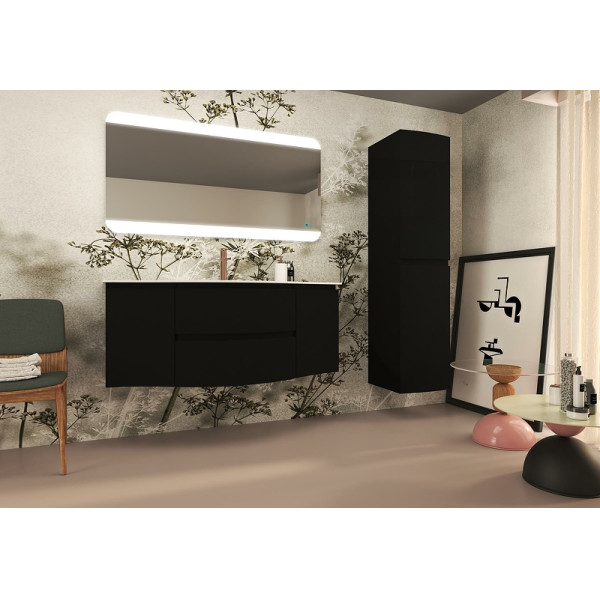 Тумба подвесная Cezares Vague 69x55 Nero opaco (55282)