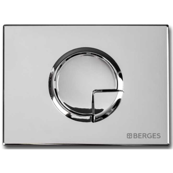 Клавиша смывная Berges для инсталляции Novum R3 хром глянцевый (040023)